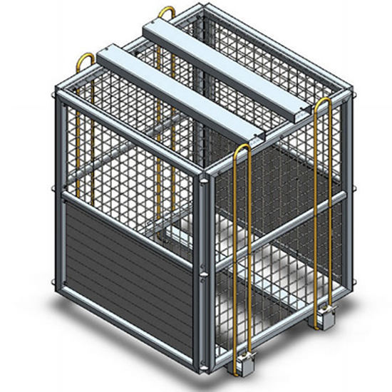 Flat Pack Block Cage / High Brick cage