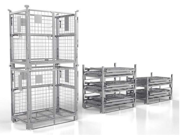 Retail Folding Stillage with Double Doors | Brick Cages | Brick cage